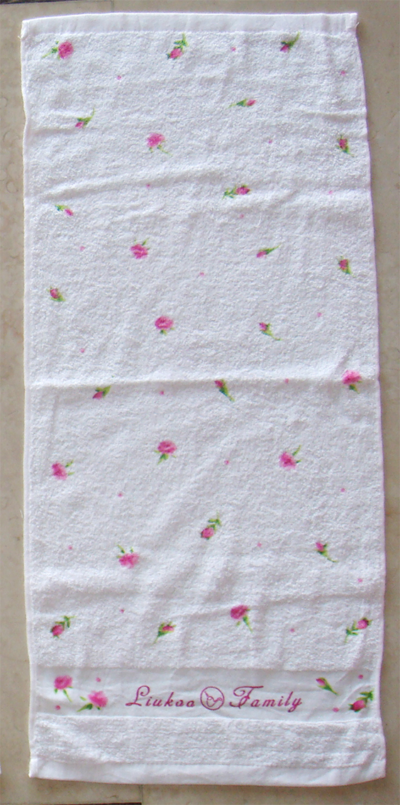 LK679薔薇花毛巾
