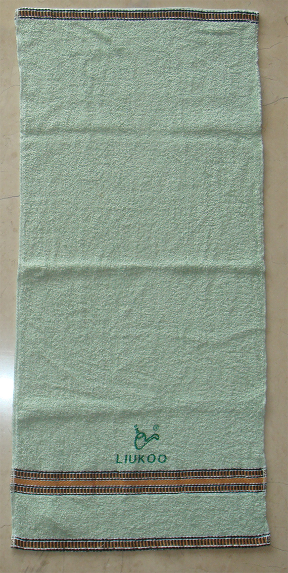 LK689黑緞條毛巾