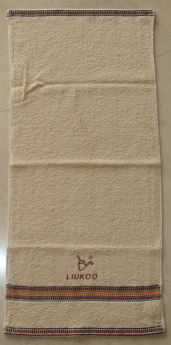 LK689黑緞條毛巾