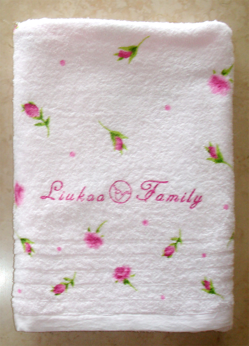 LK979薔薇花浴巾
