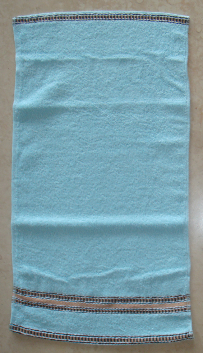 LK489黑緞條童巾