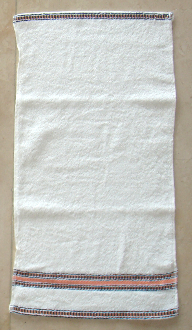 LK489黑緞條童巾