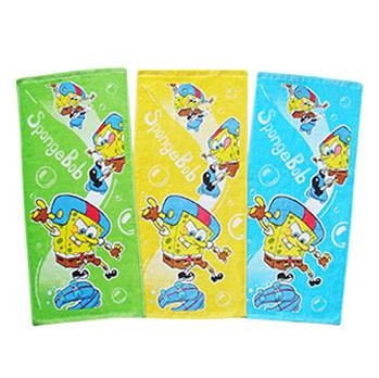 海綿寶寶毛巾黃