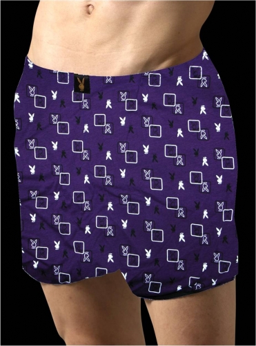 針織印花開襟平口褲