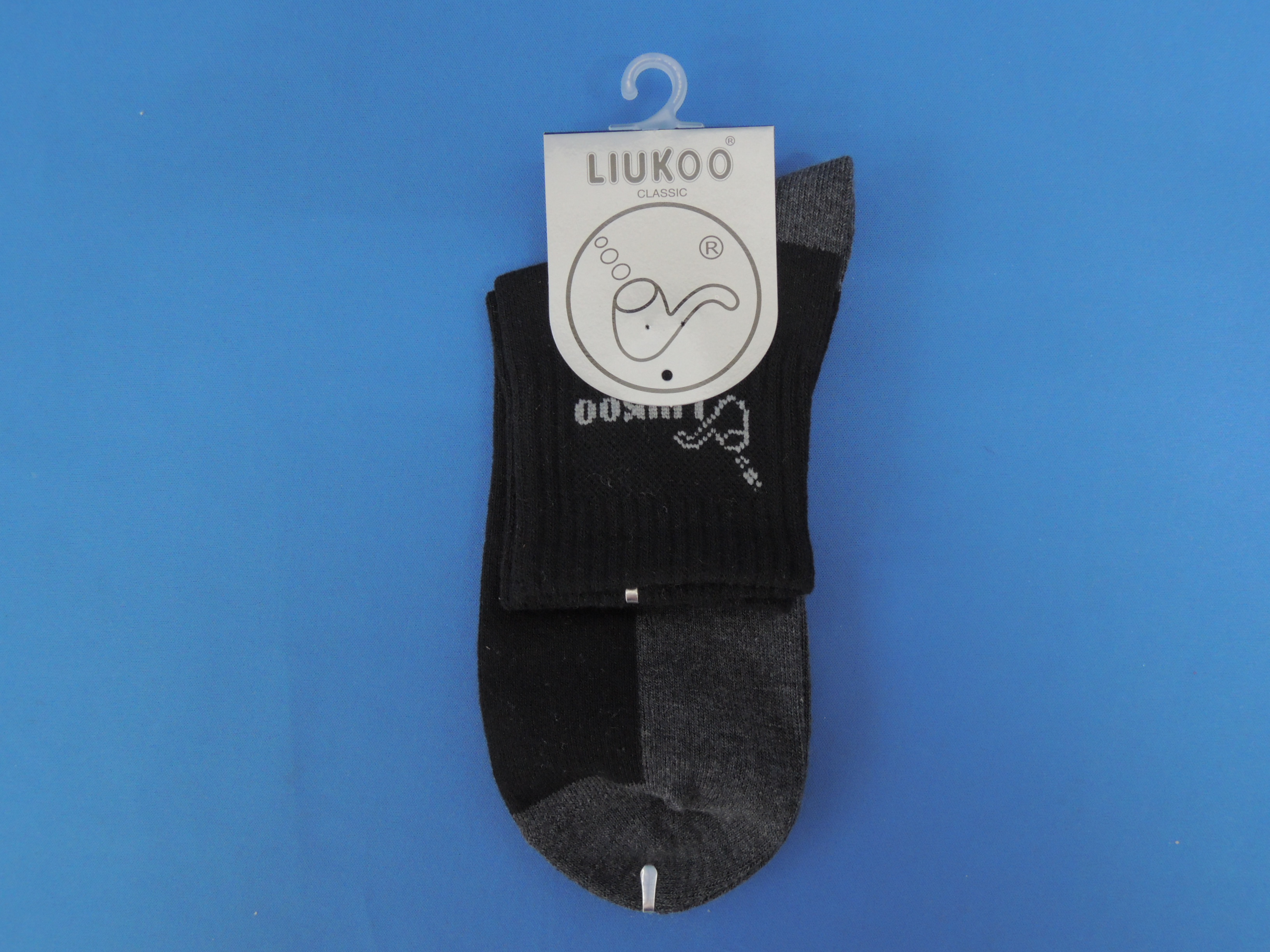 LIUKOO 1/2陰陽底休閒短襪