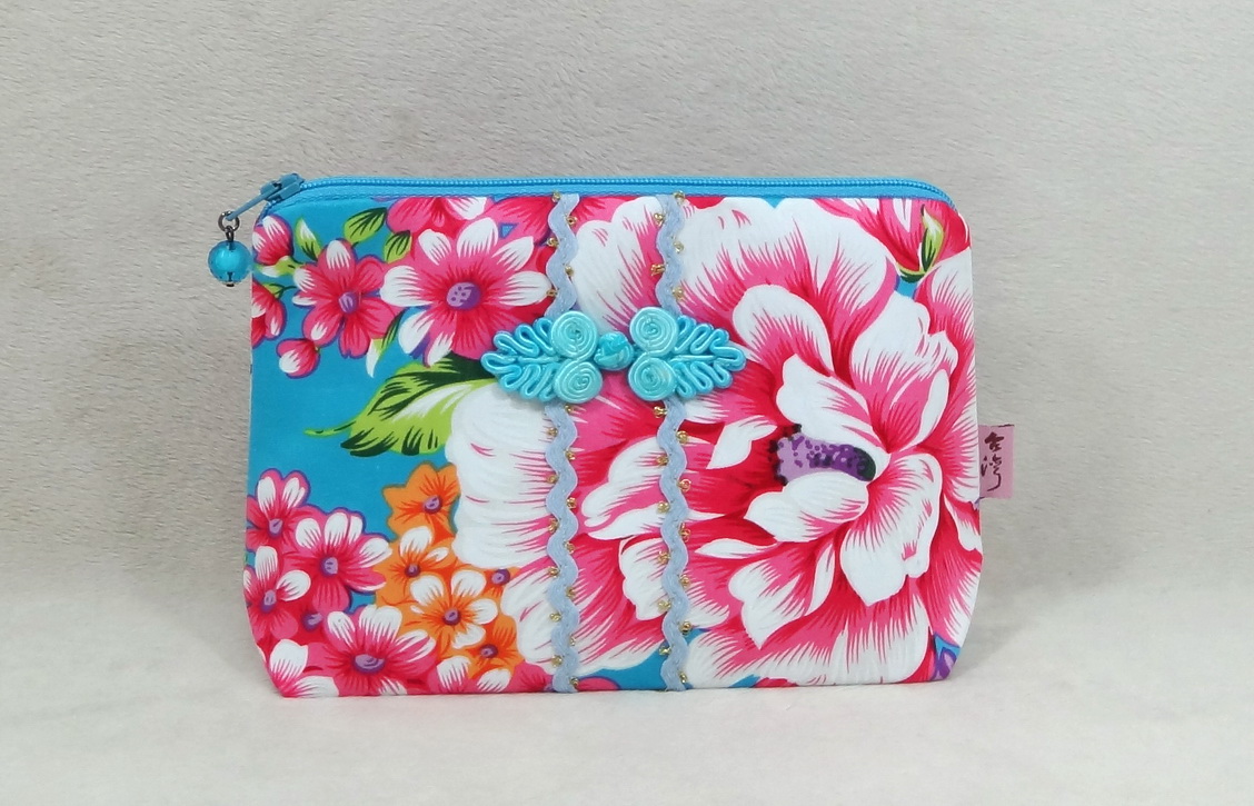 台灣花布S型化妝包