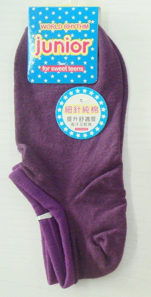 細針低口色襪 