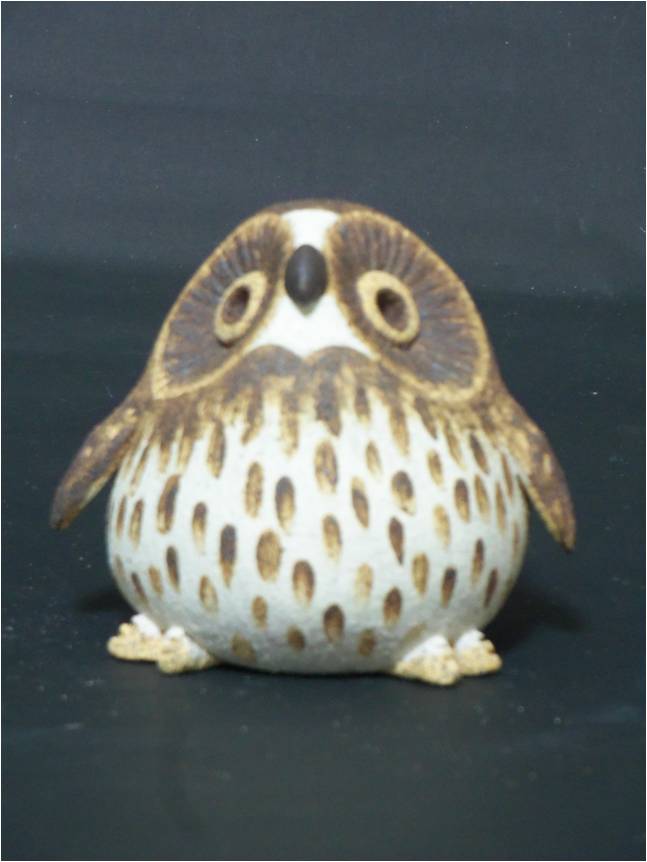 裝飾陶瓷-台灣(特)亞種貓頭鷹迷你Q版-褐鷹鴞