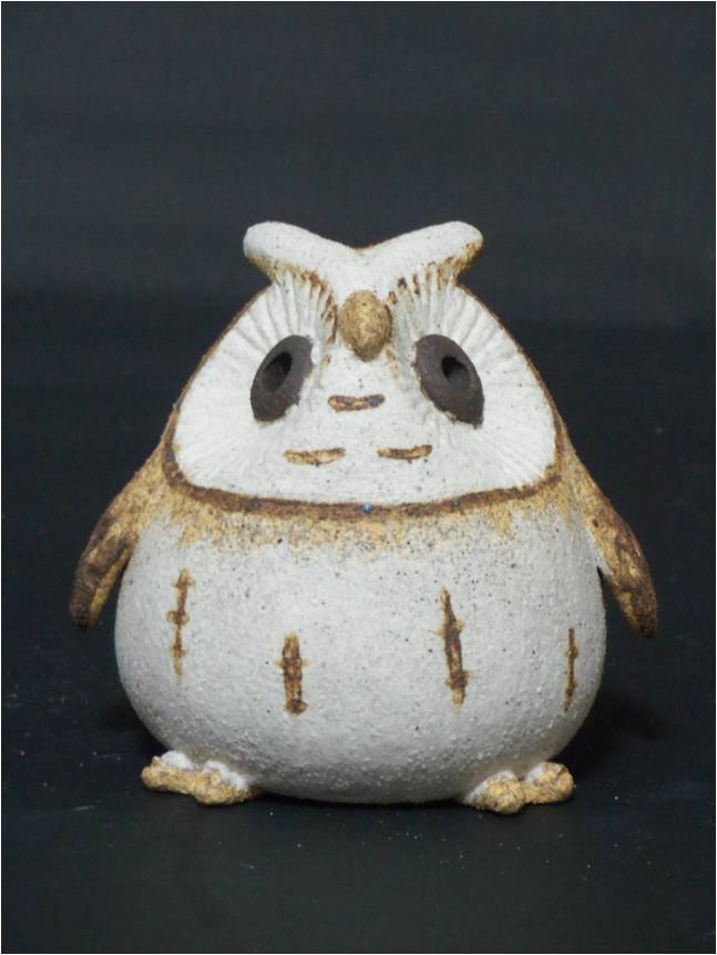裝飾陶瓷-台灣(特)亞種貓頭鷹迷你Q版-領角鴞
