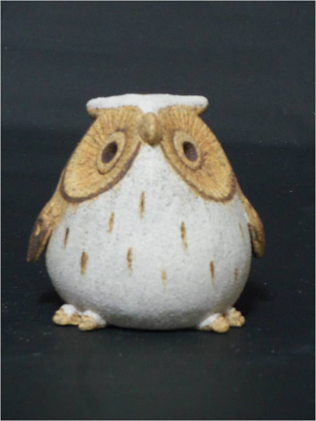 裝飾陶瓷-台灣(特)亞種貓頭鷹迷你Q版-黃嘴角鴞