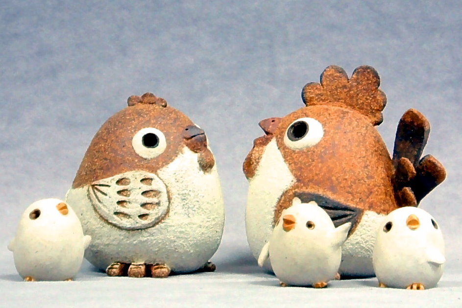 裝飾陶瓷-小雞家族