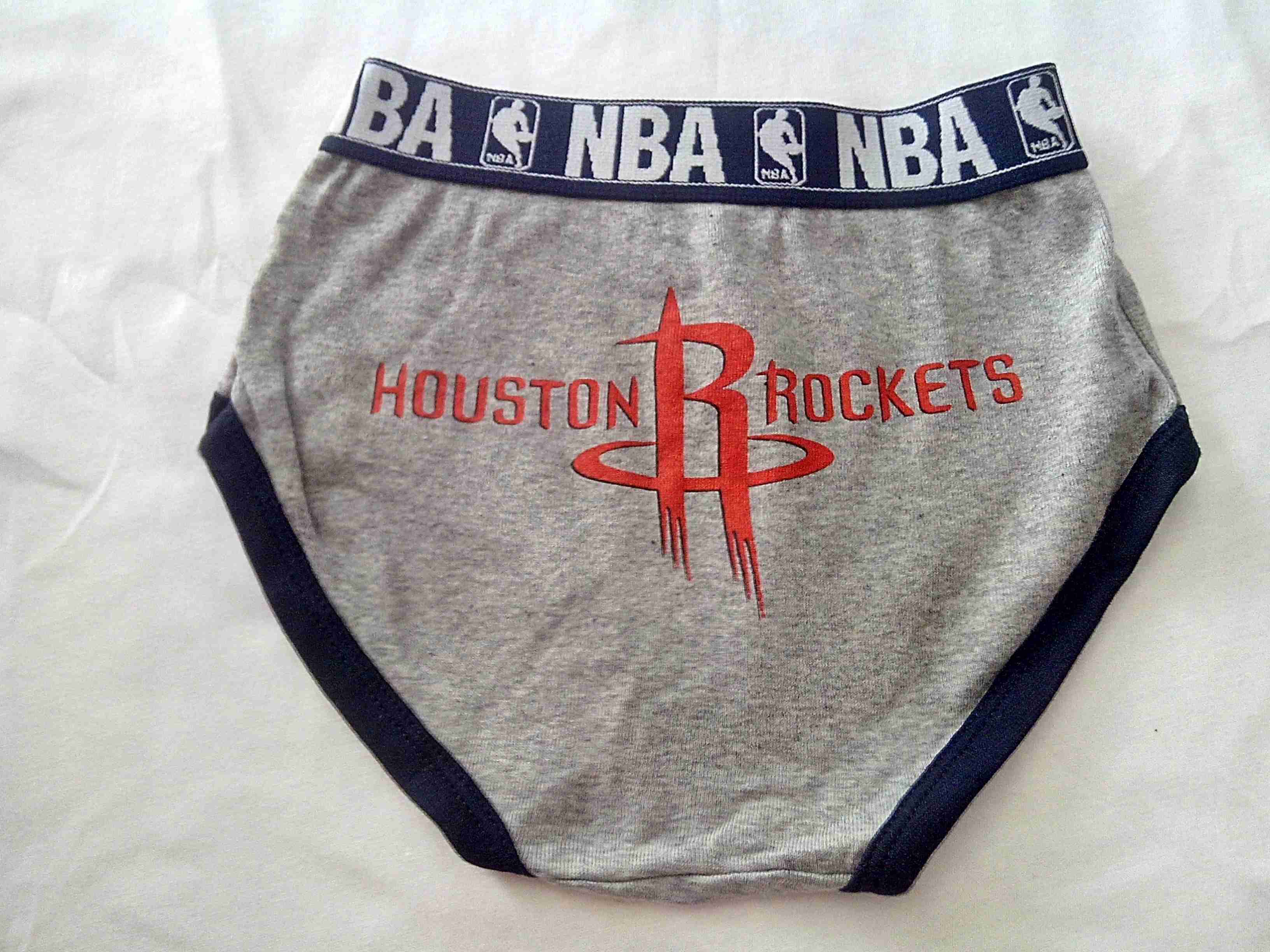 9201 NBA男童三角內褲-火箭麻灰