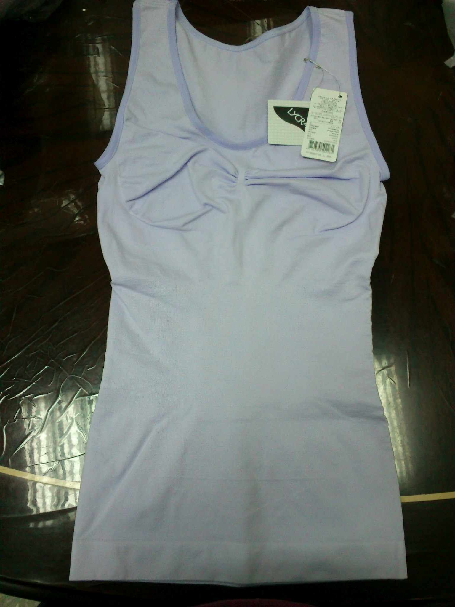 無縫女背心-淡紫