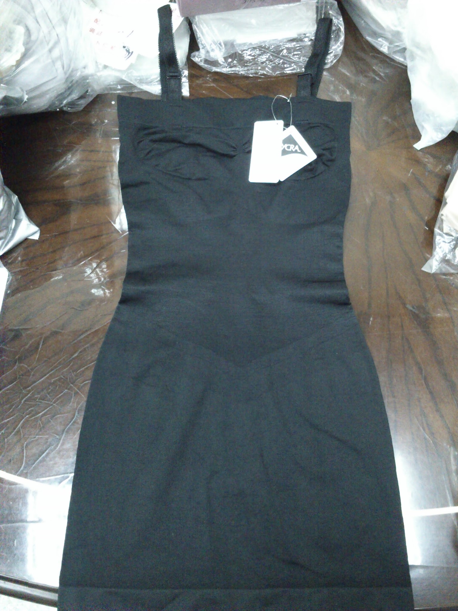 連身無縫修飾裙-黑