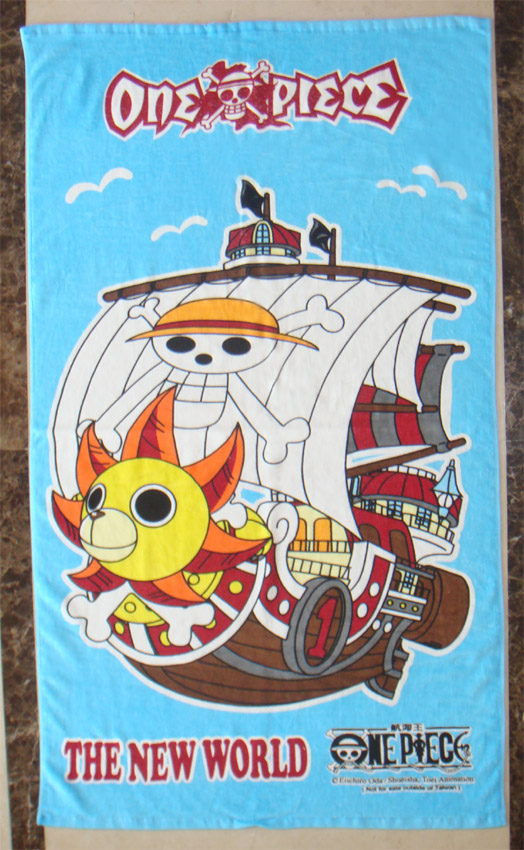 OP501航海王浴巾(干陽號(411))-藍