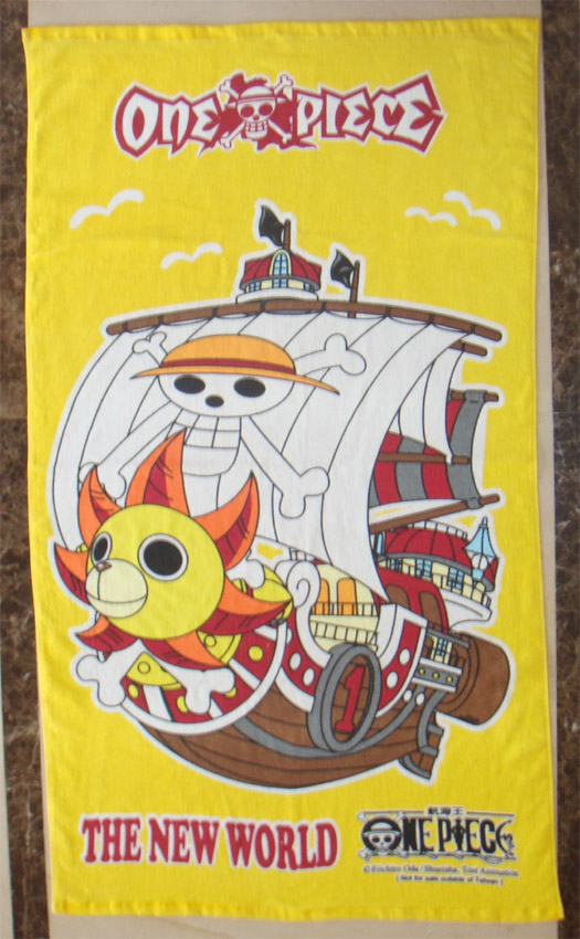 OP501航海王浴巾(干陽號(411))-黃