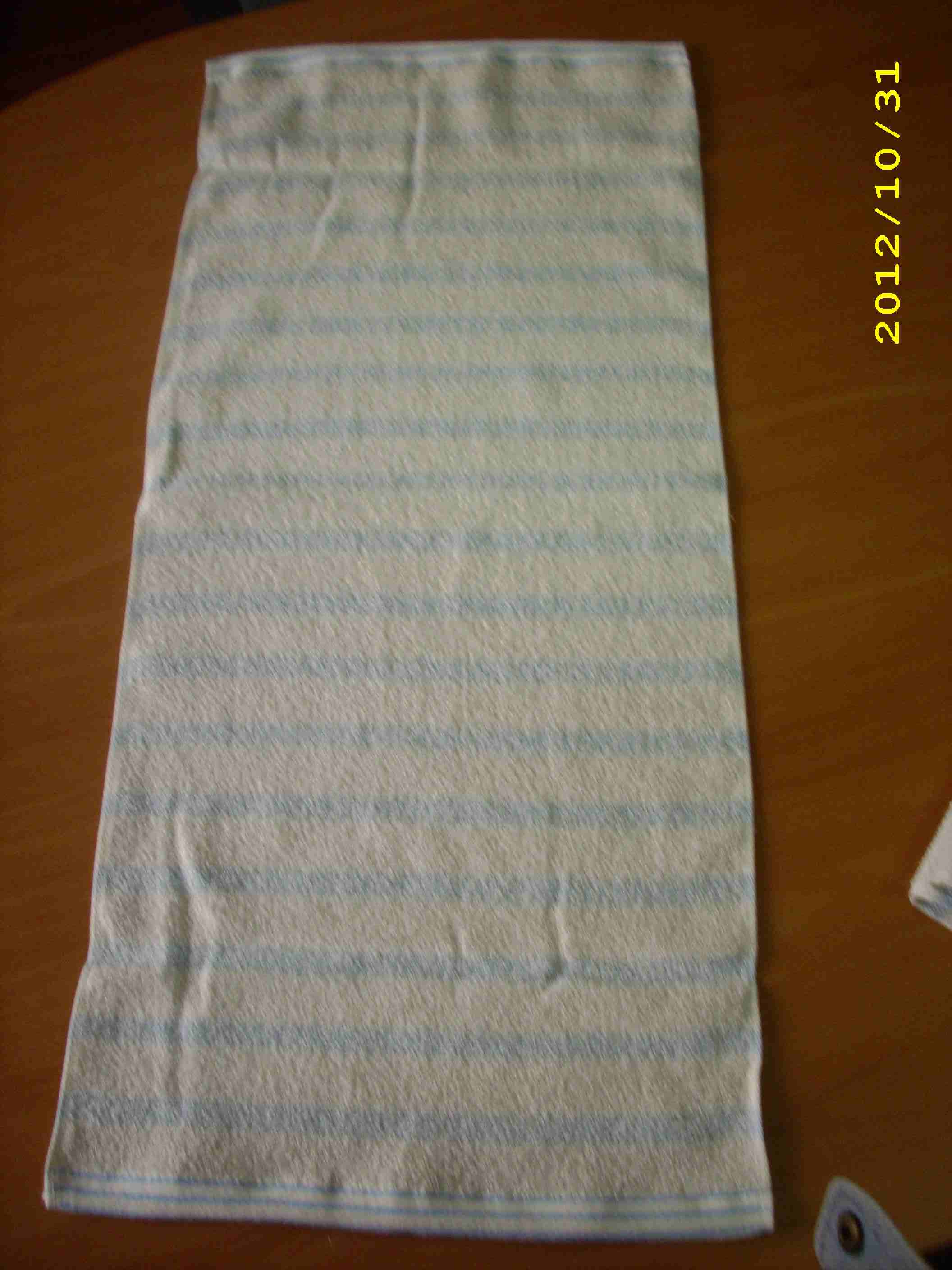 色紗毛巾