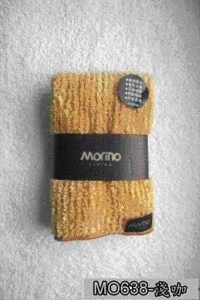 超細纖維條紋方巾(MORINO)-淺咖