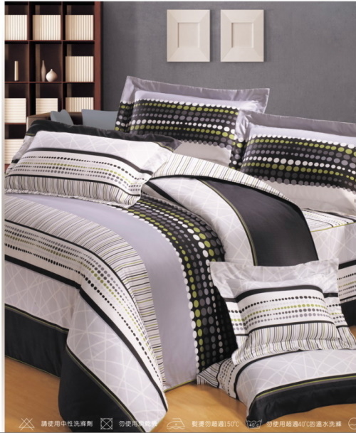 漸層圓點厚枕套(45*75)-灰