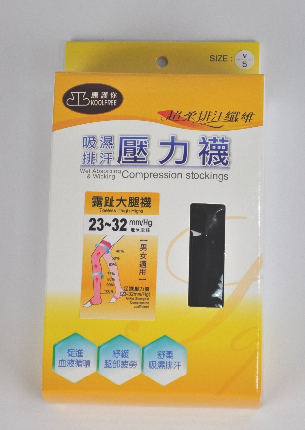 康護你23~32mm/Hg露趾大腿襪