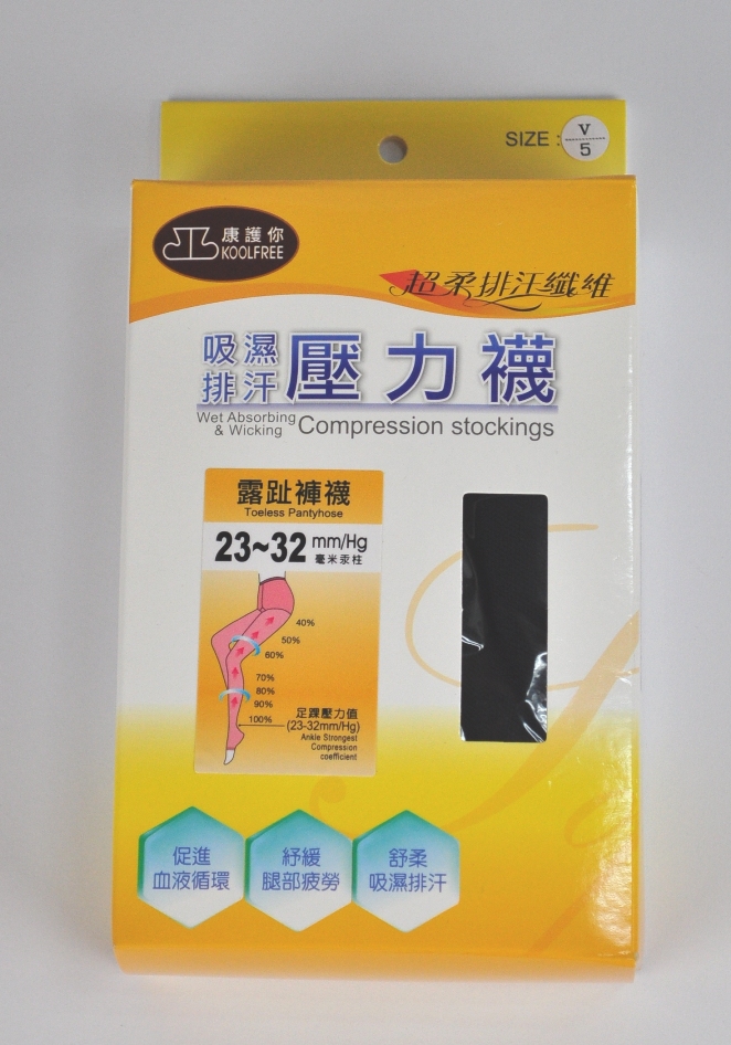 康護你23~32mm/Hg露趾褲襪
