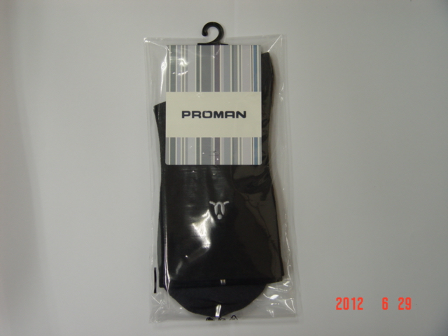 男士暗紋寬口抗菌紳士襪