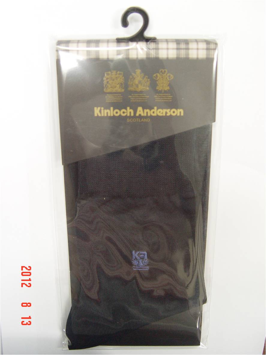 虛線暗紋中筒紳士襪