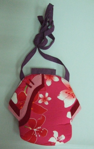 桐花束口手機袋