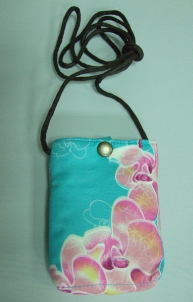 桐花束口手機袋