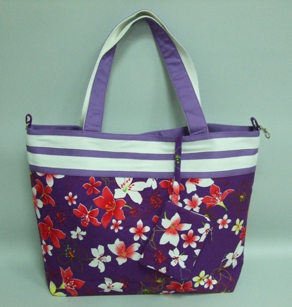 桐花束口手提包