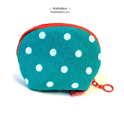 錢母小豆包 - 湖水綠點