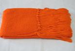 針織圍巾-橘色