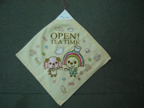 OPEN將午茶時光方巾-黃