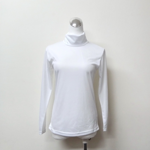 NO-1692 牛奶絲女翻領衫-白
