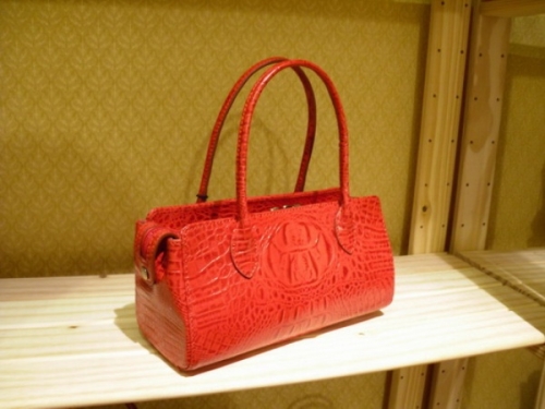 Sika壓紋紅色手提包