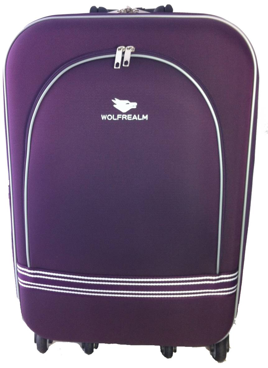 WOLFREALM 輕量化8輪旅行箱-紫色