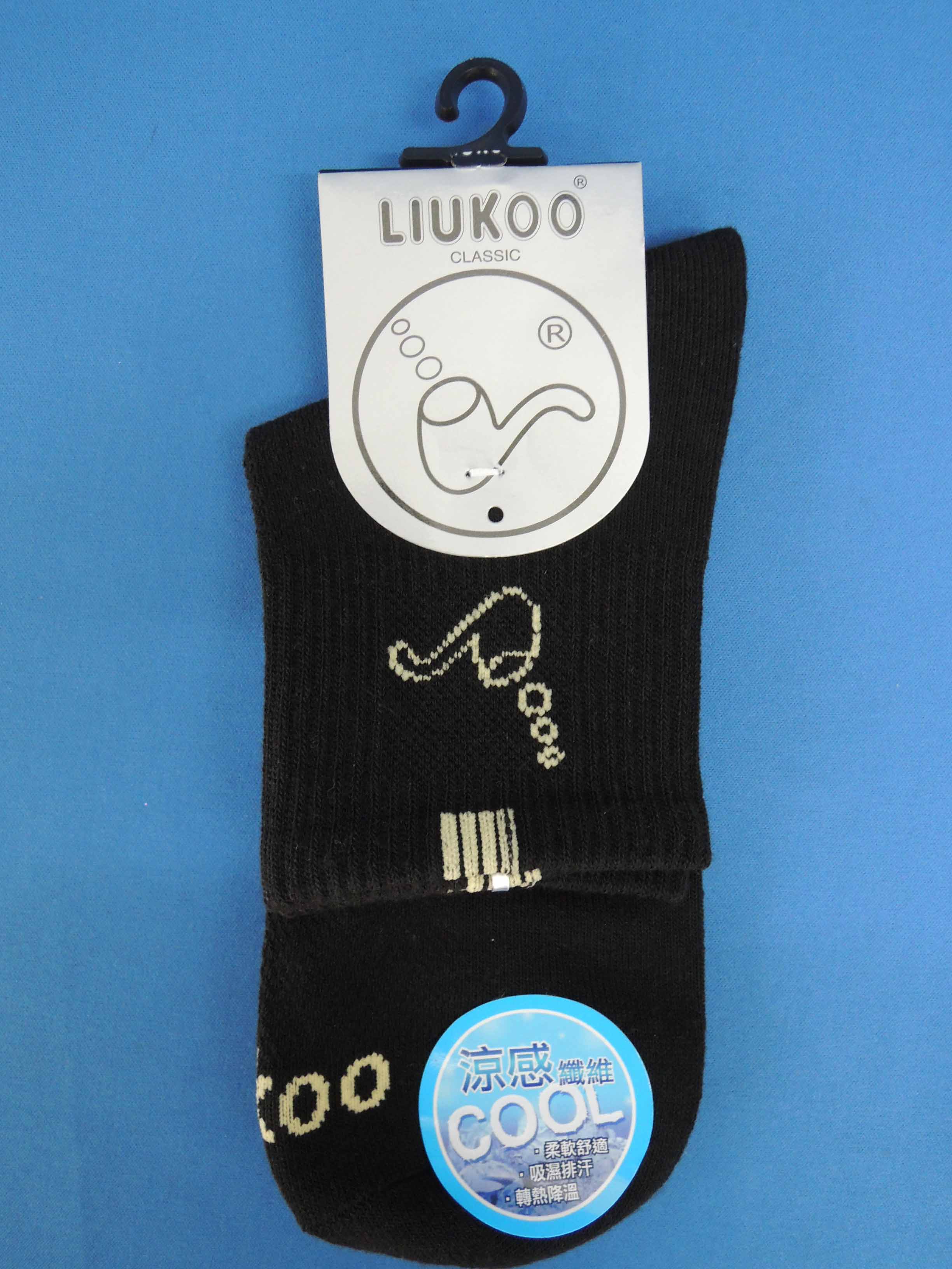 LLIUKOO 1/2涼感紗休閒襪 