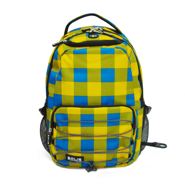 SOLIS方塊幻想fantasy square後背包-黃藍