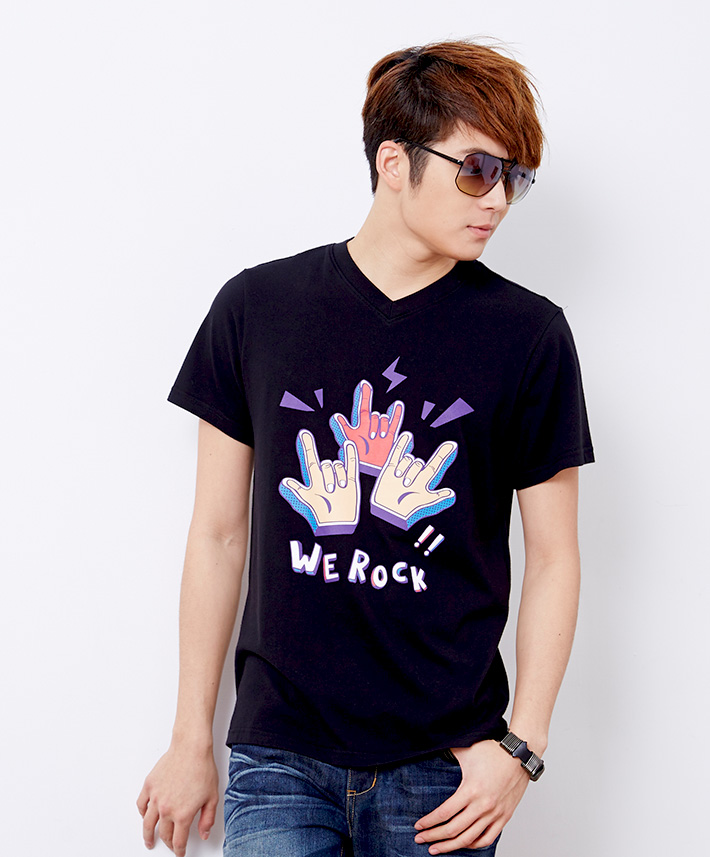 We Rock-V領圖T