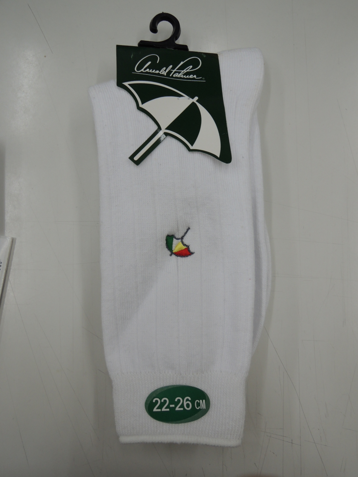 Arnold Palmer 3/4舒適刺繡休閒襪