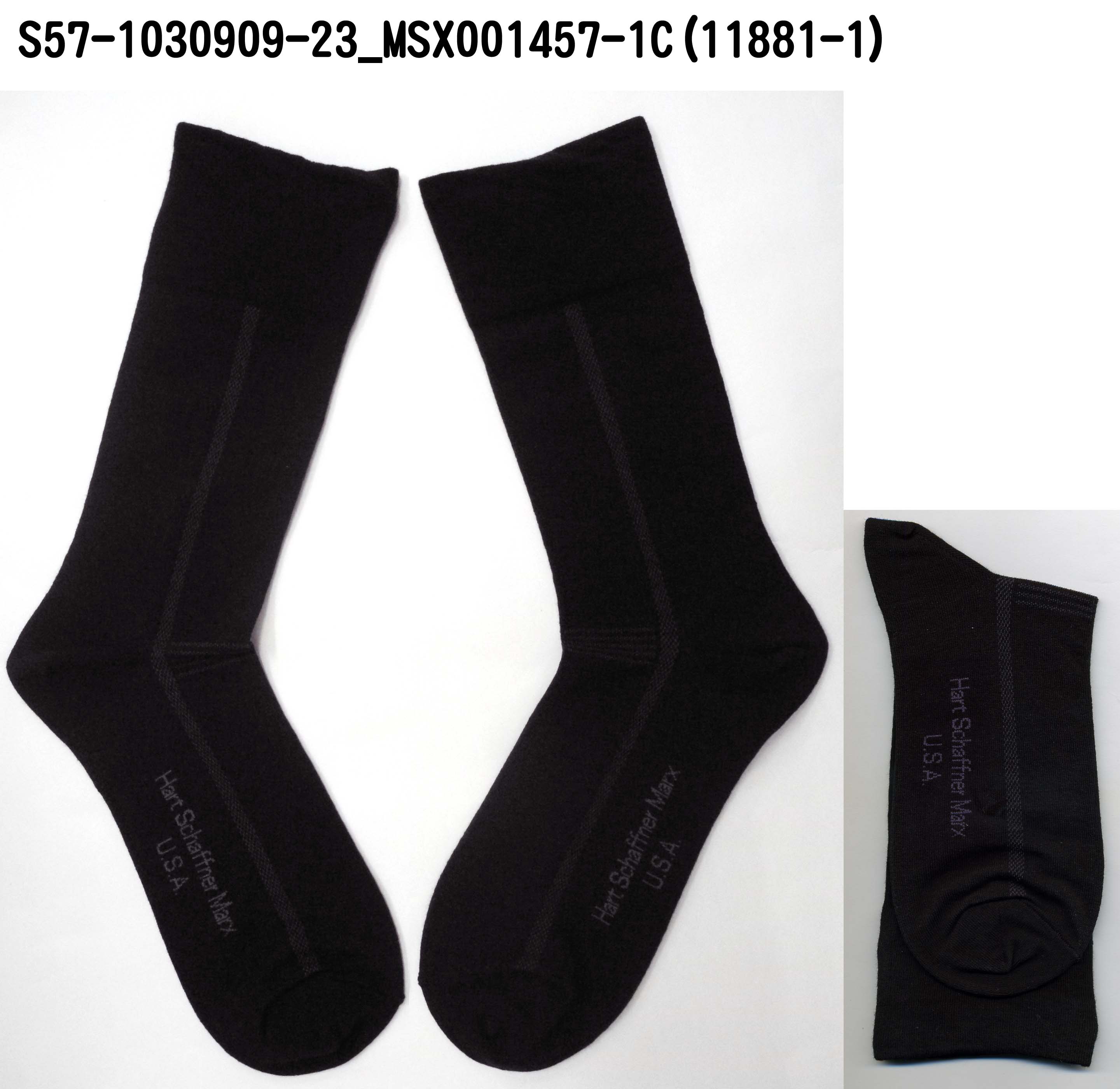 精梳棉寬口紳士襪