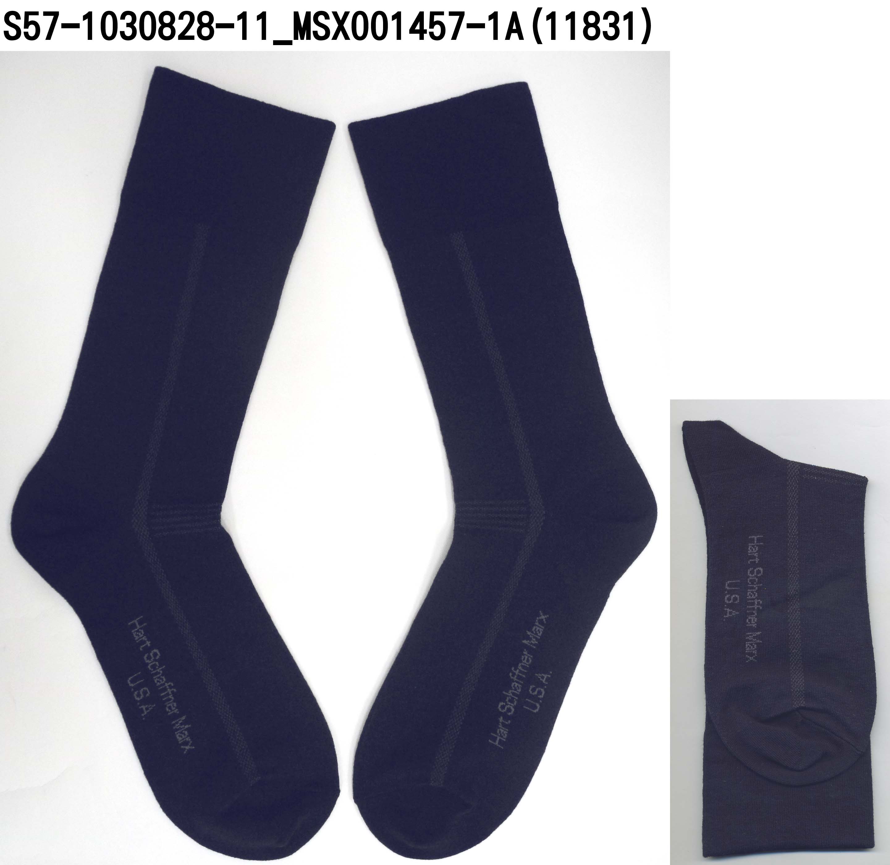 精梳棉寬口紳士襪