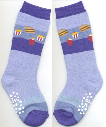 漢堡長筒毛巾童襪