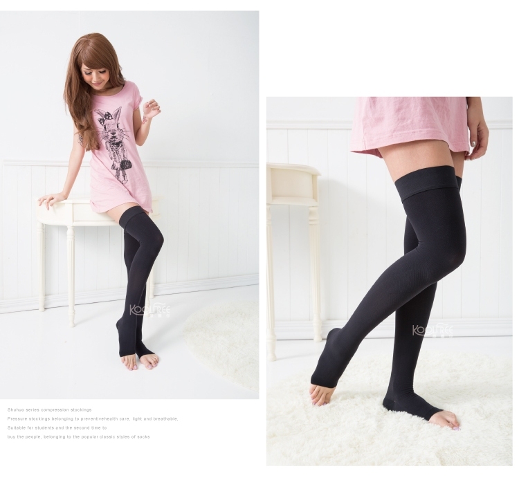 23-32mm/Hg露趾大腿襪