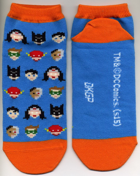 正義聯盟-電玩人物平面踝襪