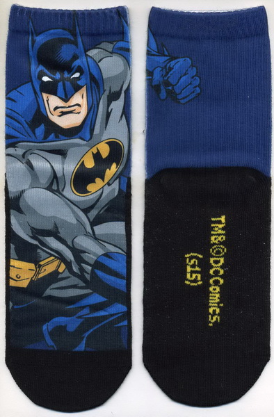 蝙蝠俠-轉印-平面長筒小童襪