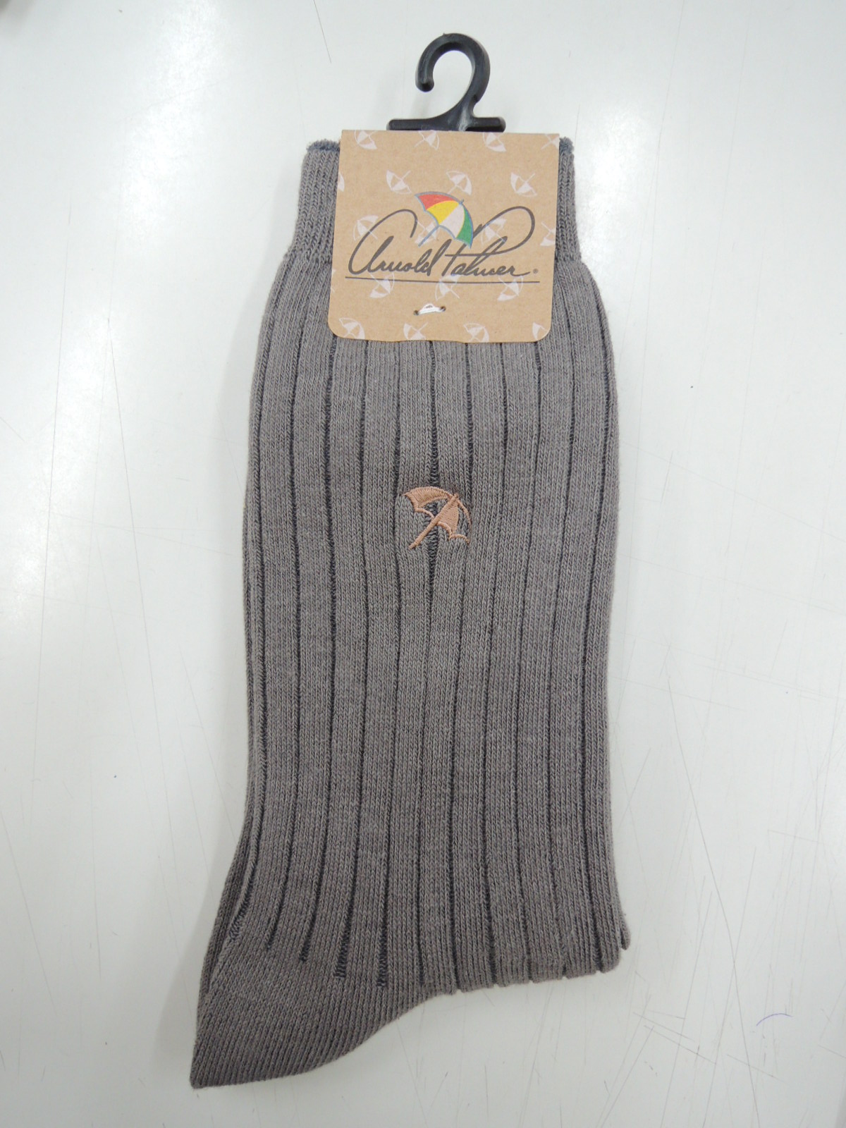 Arnold Palmer 3/4舒適刺繡休閒襪