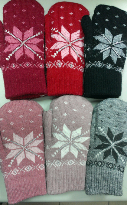女士粗蔥大雪花雙層包套