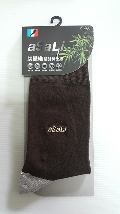 炭纖維細針紳士襪 