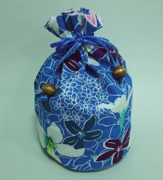 桐花束口手機袋